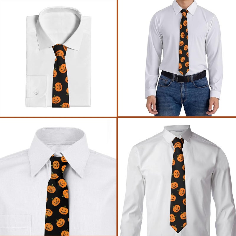 ARESD Men's Tie Funny Neckties Halloween Novelty Ties Formal Party Business Neckties - Image 2